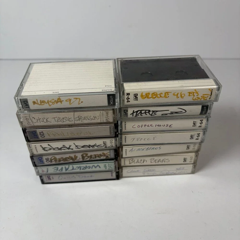Lot of 14 DAT Digital Audio Tapes Mixed Brands Used Ampex Sony TDK Maxell BASF